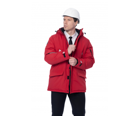 Зимняя куртка-парка Brodeks KW204 красный (XXXL)