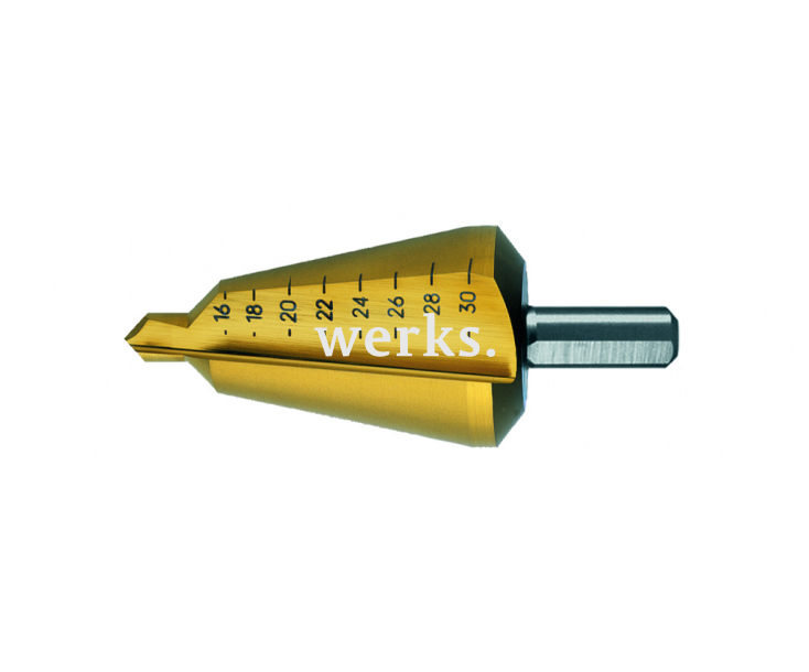 Сверло конусное по металлу Zira HSS TiN 4-30 х 130 мм ZI-500013