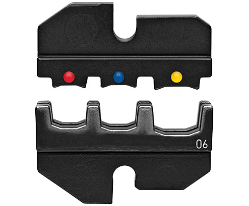 Плашка опрессовочная для изолированных кабельных наконечников + штекер Knipex KN-974906