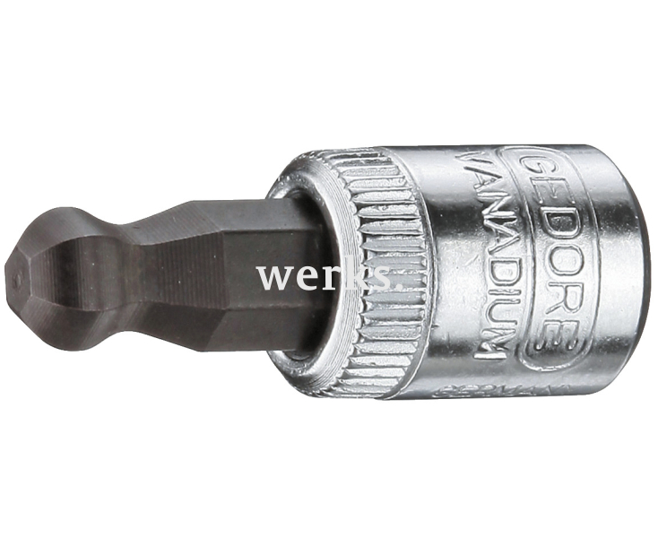 Головка торцевая с отверточной вставкой 1/4