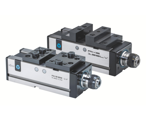 Компактные тиски NC RKE-LV, ширина губок 125, с реверсивными ступенчатыми губками Röhm 180464