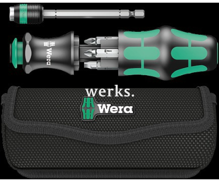Kraftform Kompakt 20 Набор насадок SL, PH, PZ с сумкой, Wera WE-05051021001