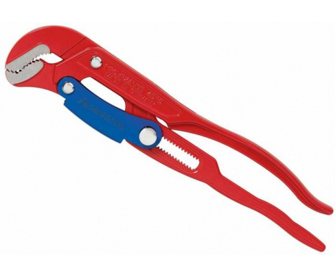 Клещи трубные Rennsteig с губками S-образной формы модель Мастер RE-1300202 наклон зева 45°