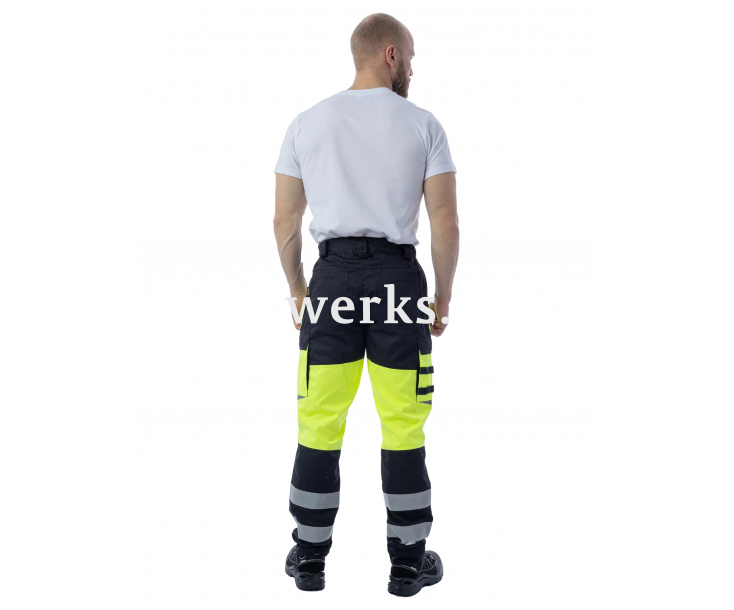 Сигнальные брюки Brodeks KS309 желтый/черный (56)