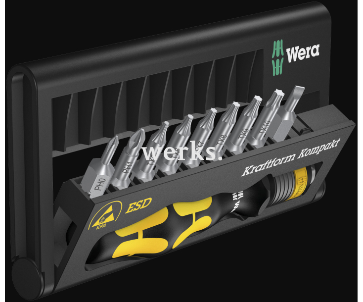 Набор отверток Wera Kraftform Kompakt 11 ESD WE-056678