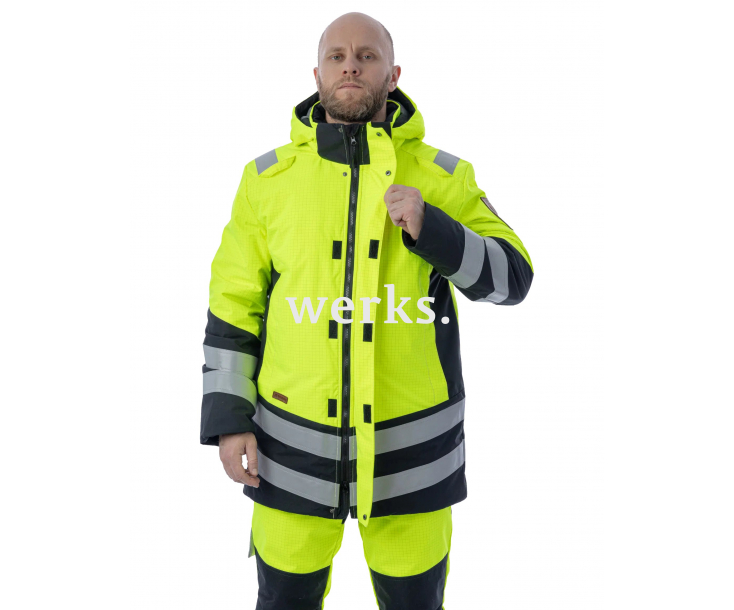 Зимняя мультизащитная куртка-парка Brodeks MW 29-83В желтый/черный (XL)