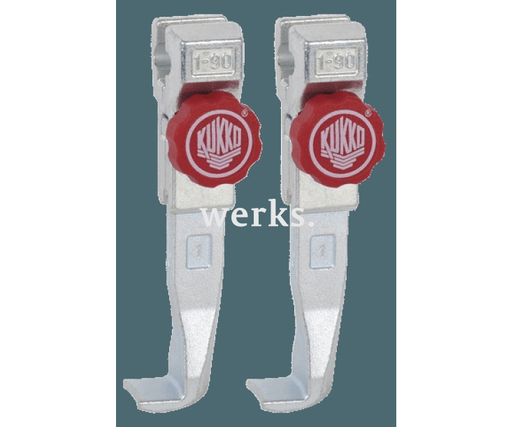 2 захвата с быстрой регулировкой (комплект) KUKKO 3-302-P