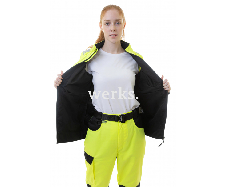 Женская сигнальная куртка Brodeks KS229 желтый/черный (XS)