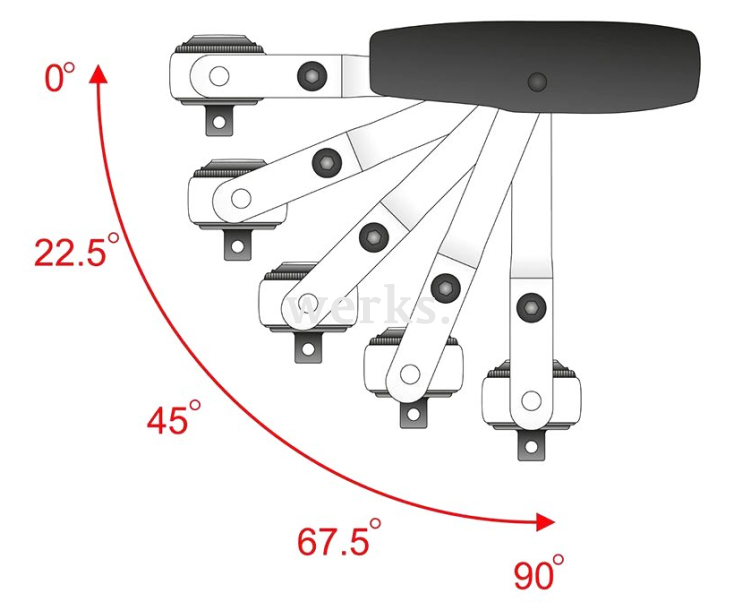 Трещотка 1/4" с Т-образной ручкой 124 мм Matador 20610003