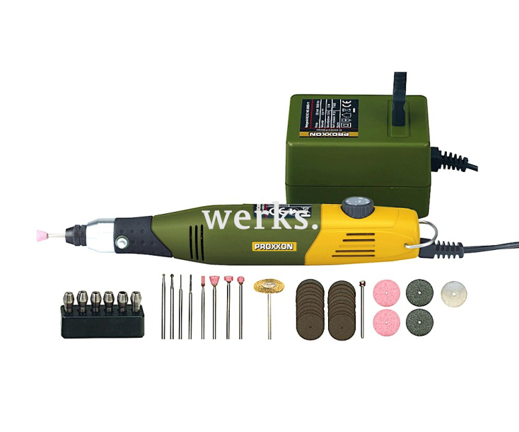 Бормашина Proxxon Micromot 60/E с трансформатором и насадками 28515