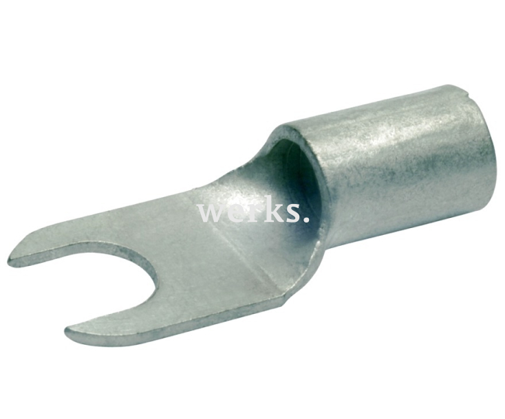 Наконечник вилочковый медный луженый DIN 46234 1,5-2,5 мм² под болт М6,0 Klauke KLK1630C6 100 шт.