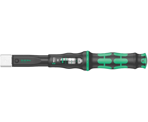 Динамометрический ключ Wera Click-Torque X 2 10-50 Nm для сменных насадок WE-075652
