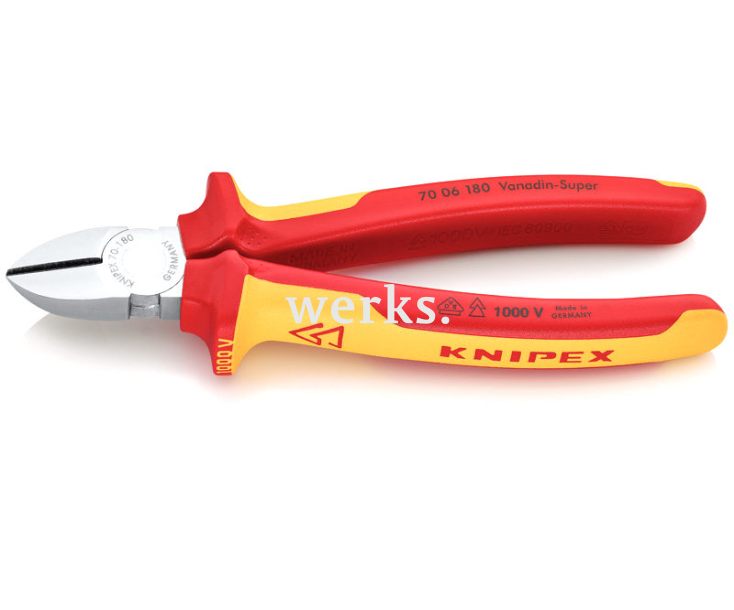 Кусачки боковые VDE Knipex KN-7006180SB в блистере
