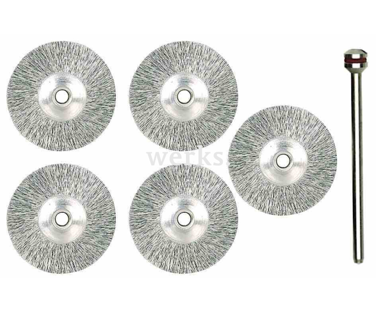 Щетки дисковые из нерж. стали Ø22 мм Proxxon 28956 5 шт.
