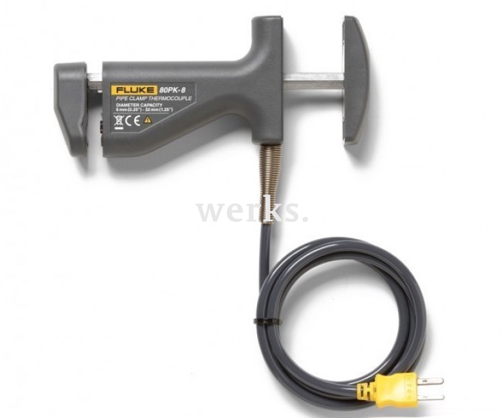Датчик температуры типа К с хомутом для труб Fluke 80PK-8 200360