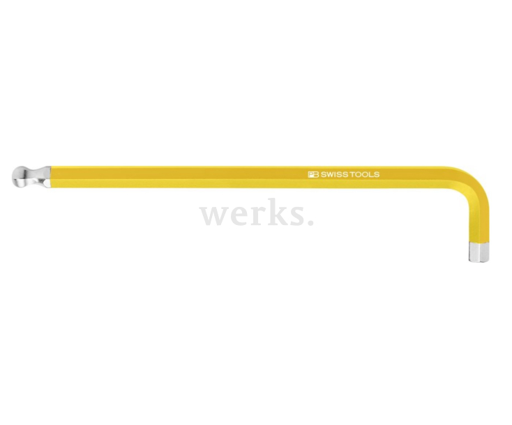 Ключ штифтовый HEX длинный PB Swiss Tools PB 212L.8 YE со сферической головкой, желтый M8