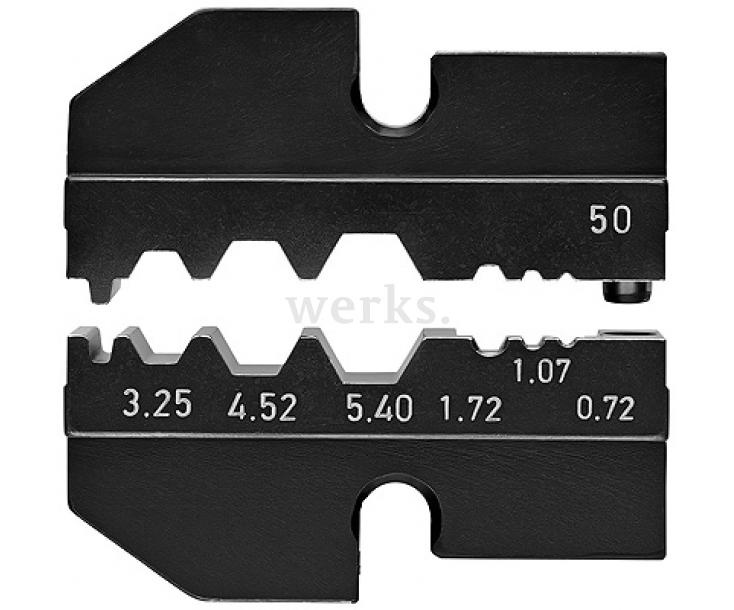 Плашка опрессовочная для коаксиального штекера/автомобилный телефон Knipex KN-974950