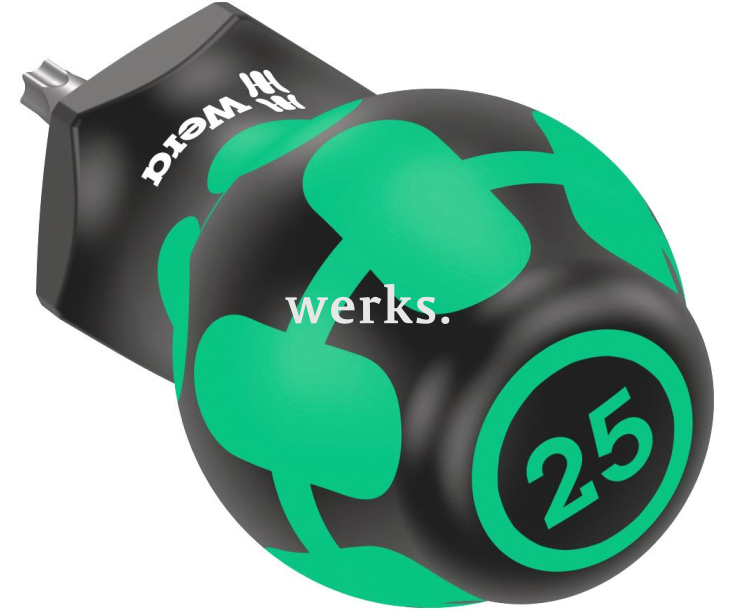 Короткая отвертка Stubby 367 TORX Wera, TX15 х 25 мм, WE-008857