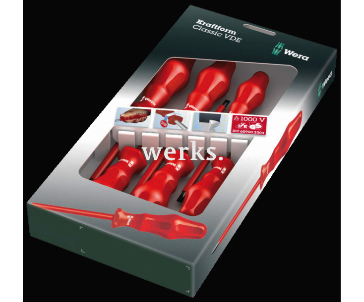 Набор отверток SL PH Wera Kraftform Classic VDE 1760 i/6 WE-031282 изолированных