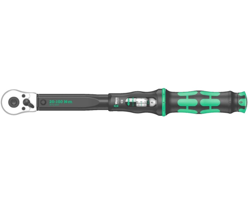 Динамометрический ключ Wera Click-Torque C 2 20-100 Nm с трещоткой с реверсом WE-075621