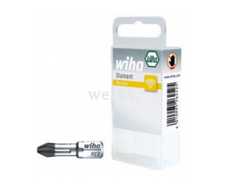 Набор сменных бит Wiha Pozidriv Diamant PZ3 7012 D 22119, 2 шт.