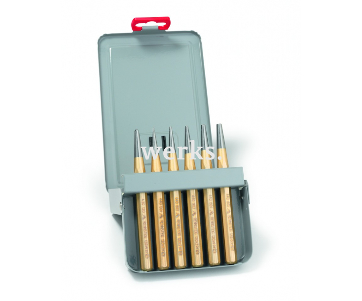 Набор пробойников Стандарт Rennsteig RE-4241300 6 предметов в металлической кассете