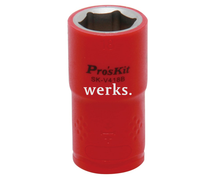 Торцовая головка изолированная 1/2" 18 мм Proskit SK-V418B