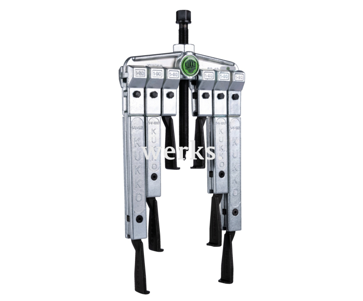 Двухзахватный съёмник с особо узкими захватами,  в наборе KUKKO 20-10-SP-T