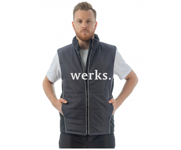 Жилет утепленный Brodeks KW101 серый/черный (XXXL)