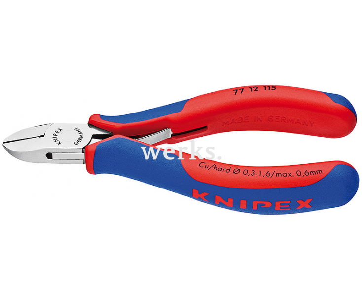 Кусачки боковые для электроники Knipex KN-7712115