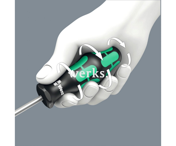 Отвертка Pozidriv Wera Kraftform 355 PZ WE-100056 PZ 1 х 80 крестовая