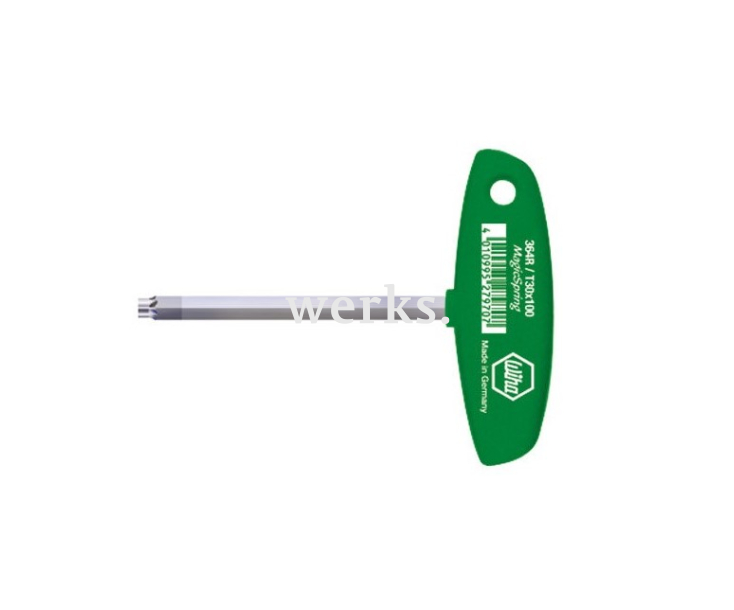Отвертка для винтов TORX с Т-образной рукояткой Wiha Classic 364R 27965 T10 x 100 с MagicSpring