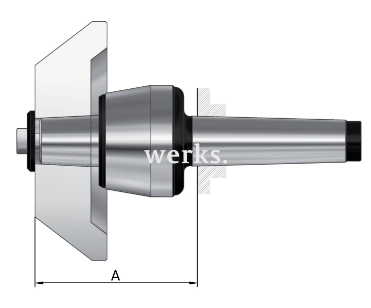 Вращающийся центрирующий конус, крепление MT 5, размер 110, сменный, 75° Röhm 304563