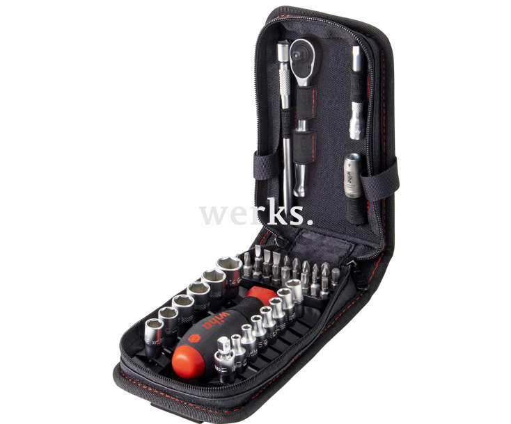 Набор бит и торцевых головок 1/4" Wiha 44684 40 предметов