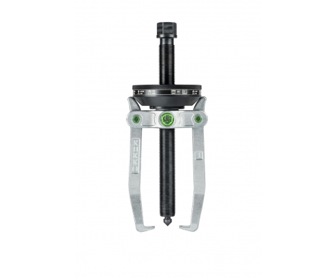 Съемник двухлапковый с коническим самоцентрирующимся захватом, диапазон зажима до 120 мм, глубина зажима 120 мм KUKKO 220-1