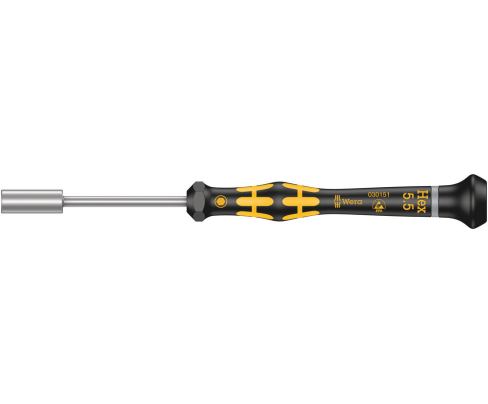 Отвертка-торцовый ключ HEX Wera Kraftform Micro ESD 1569 WE-030151 5.5 x 60 для винтов с шестигранной головкой