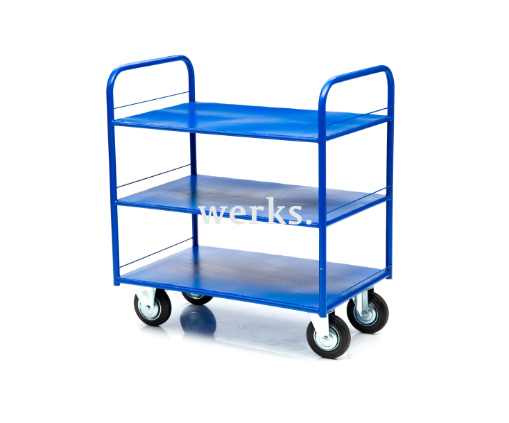 Тележка платформенная Стелла-техник КР-3-160-К 3-х ярусная, 600х900мм