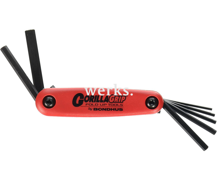 Складной набор штифтовых ключей HEX Bondhus 12587 7 предметов