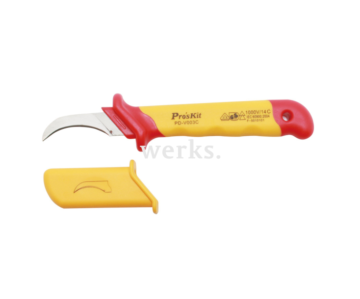 Нож для зачистки кабеля ProsKit PD-V003C серповидный