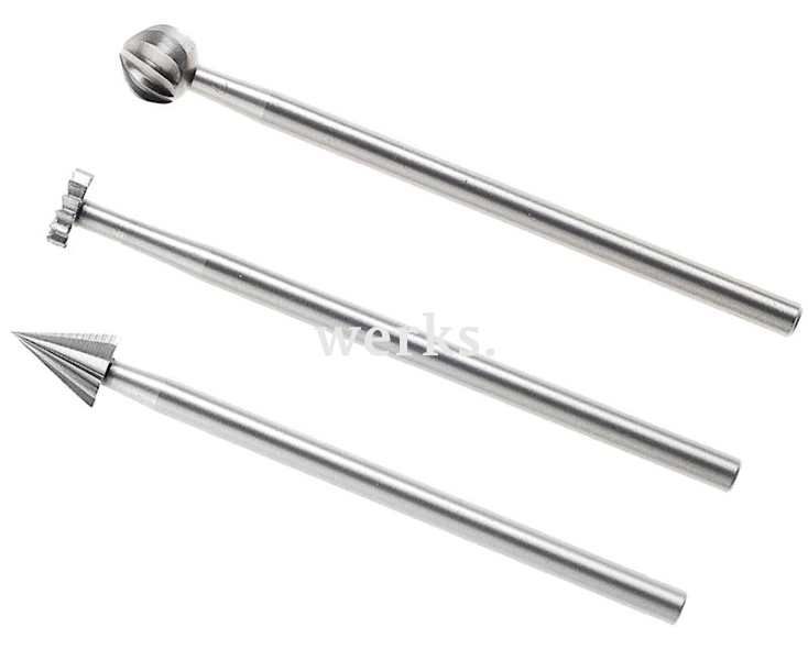 Фрезы вольфрам-ванадиевые Proxxon 28720 3 шт.