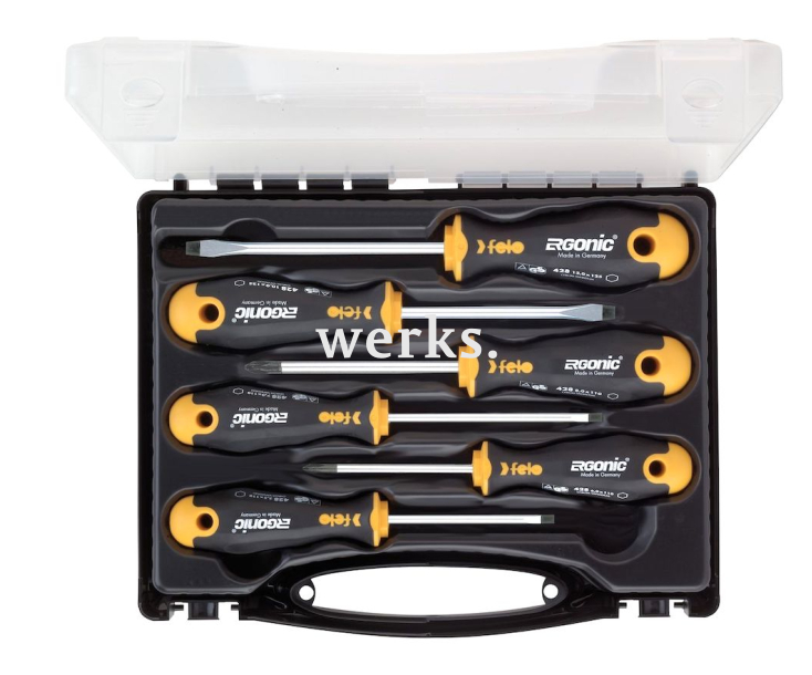 Набор отверток Felo Ergonic SL PH в кейсе 6 предметов 40020636