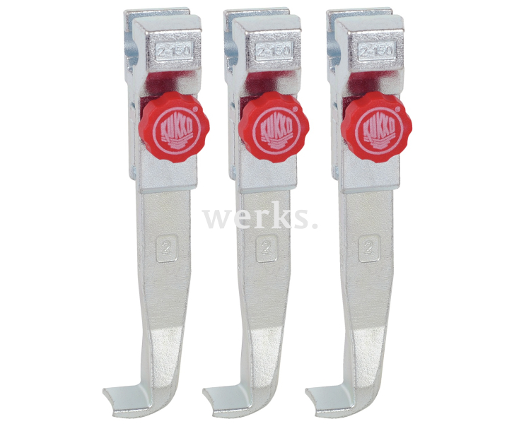 3 захвата с быстрой регулировкой (комплект) KUKKO 2-152-S