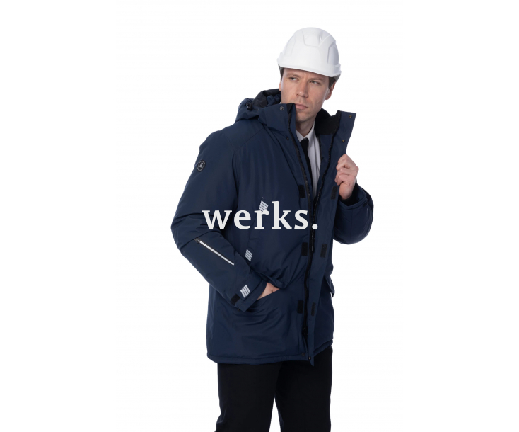 Зимняя куртка-парка Brodeks KW204 синий (M)