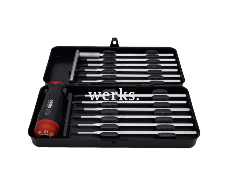 Набор с динамометр. отверткой 3.0-5.4 Нм и битами Felo SL PH PZ TORX PH/SL PZ/SL 12 предметов 10099816