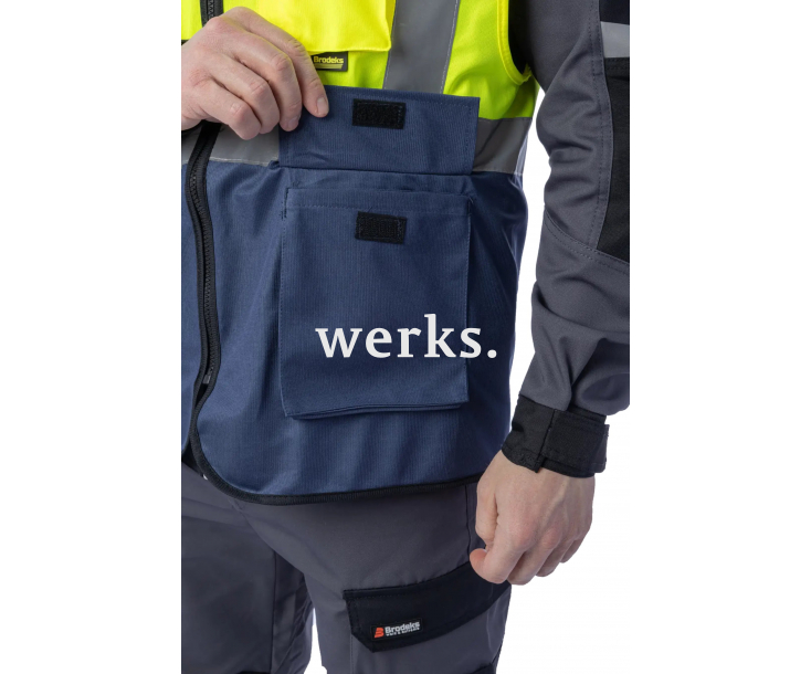 Сигнальный жилет Brodeks KM123 желтый (XXL)