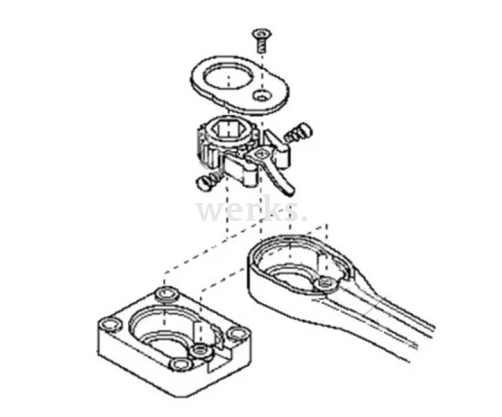 Комплект запчастей храповика 7210/30 для ключа 721/30 Stahlwille 59191030