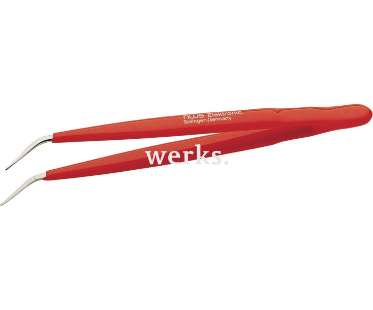 Пинцет NI для прецизионных работ 155 мм NWS 027GP-155 изогнутый