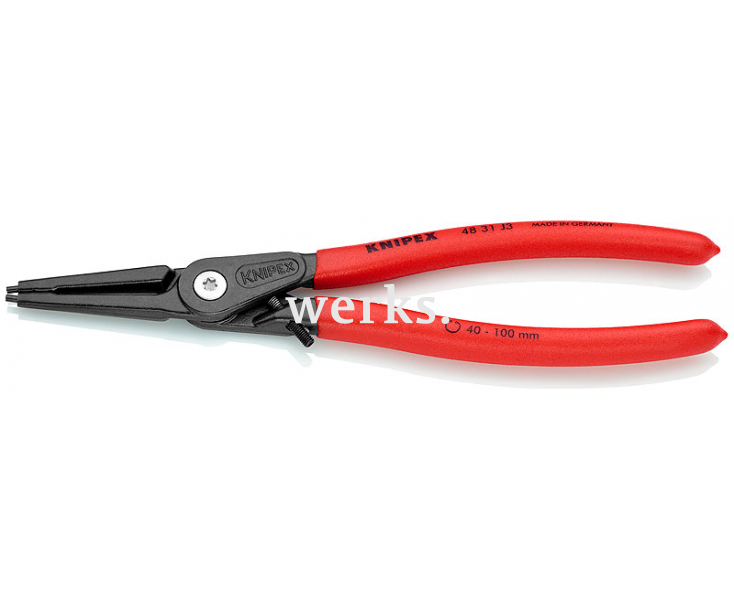 Прецизионные щипцы для внутренних стопорных колец в отверстиях Knipex KN-4831J3