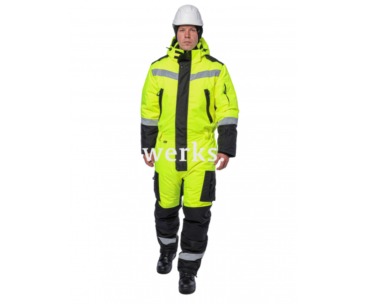 Зимний комбинезон Brodeks KW505 желтый/черный (M)
