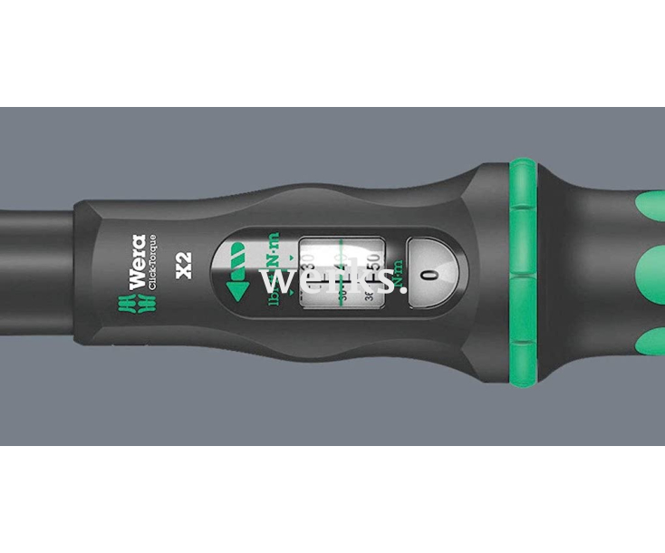 Динамометрический ключ Wera Click-Torque X 2 10-50 Nm для сменных насадок WE-075652